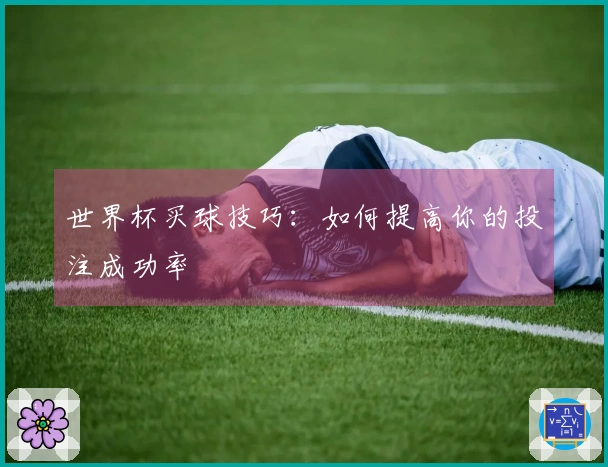 世界杯买球技巧：如何提高你的投注成功率